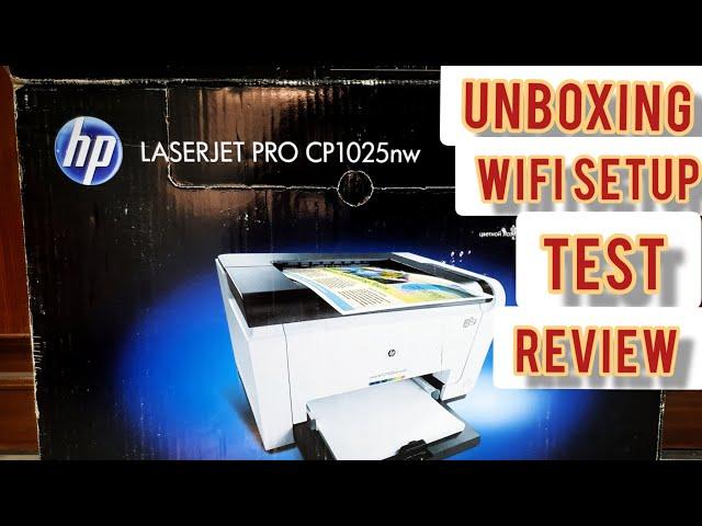 HP Laserjet Pro CP1025nw Unboxing | Setup | Printing Test | Best budget color printer in pakistan