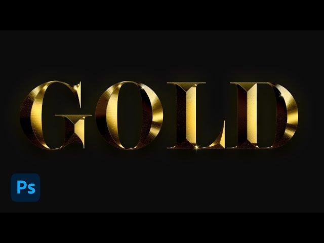 Photoshop Gold Text Effect Tutorial