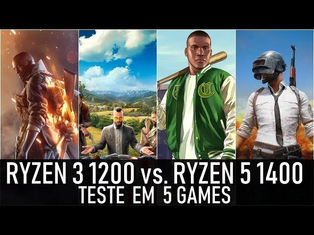 Ryzen 3 1200 vs. Ryzen 5 1400 | GTX 1060 6GB | 5 Games