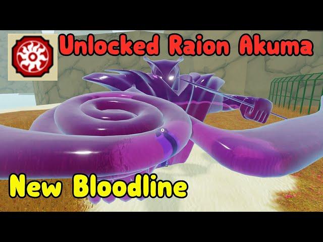 Got New Bloodline Raion Akuma Max Level! - Shindo Life Roblox