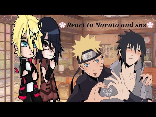 - Boruto and his friends' reaction to Naruto and Sasunaru/Narusasu -¦Реакция боруто и др на снс¦