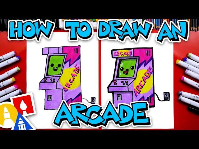 How To Draw An Arcade Machine - National Video Game Day