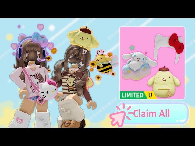 Claiming ALL Sanrio Limited UGCs! | Roblox My Hello Kitty Cafe | Riivv3r