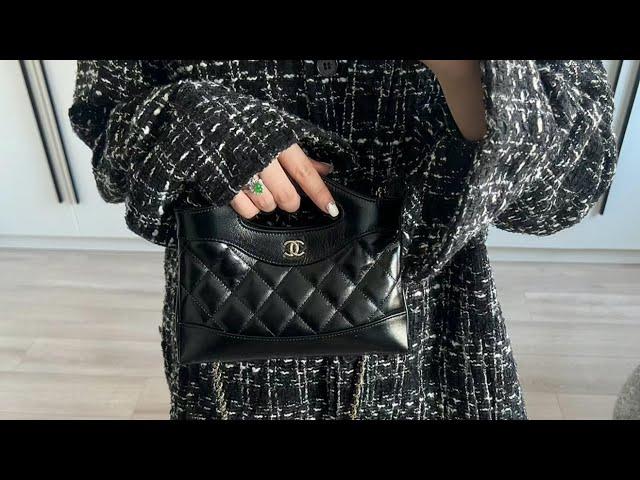 Chanel 24S Spring Summer Collection Black 𝖭𝖺𝗇𝗈 𝟥𝟣𝖡𝖺𝗀 VS Original Quality