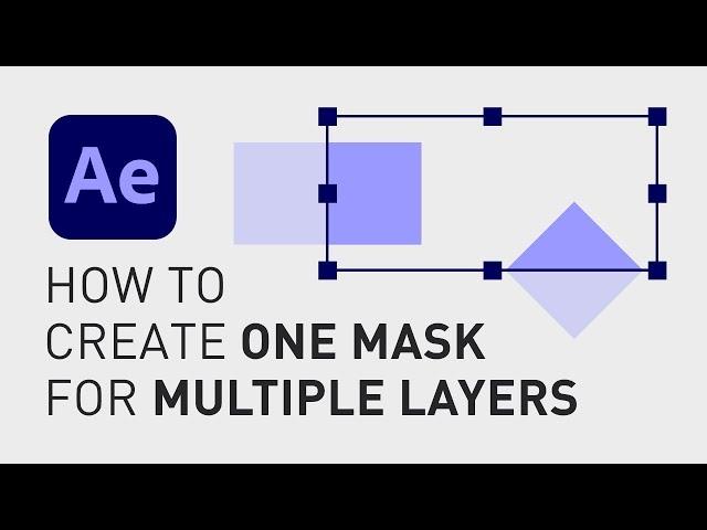 How to create mask with shape layer for multiple layers