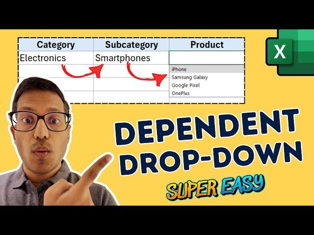 Creating Multi-Level Dependent Drop Down Lists in Excel - New and Better Way!