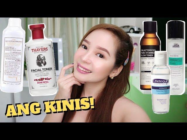 MY TOP 5 TONER, makinis at deep clean face 2019