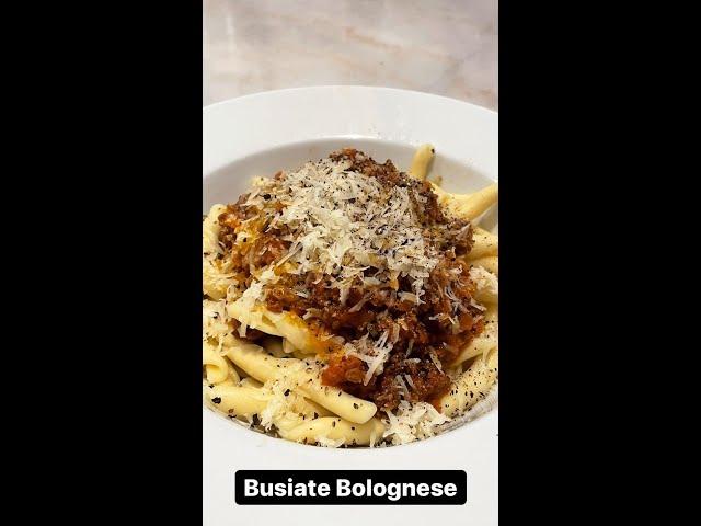 Delicious Pasta Recipe: Busiati w/ Bison Bolognese | #shorts