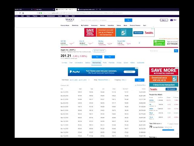 Importing Stock Data from Excel to SQL Server Database