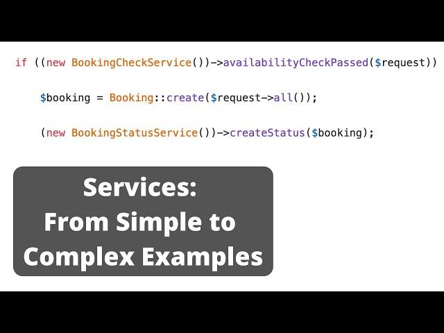 Laravel Services and Repositories: 3 Example Projects