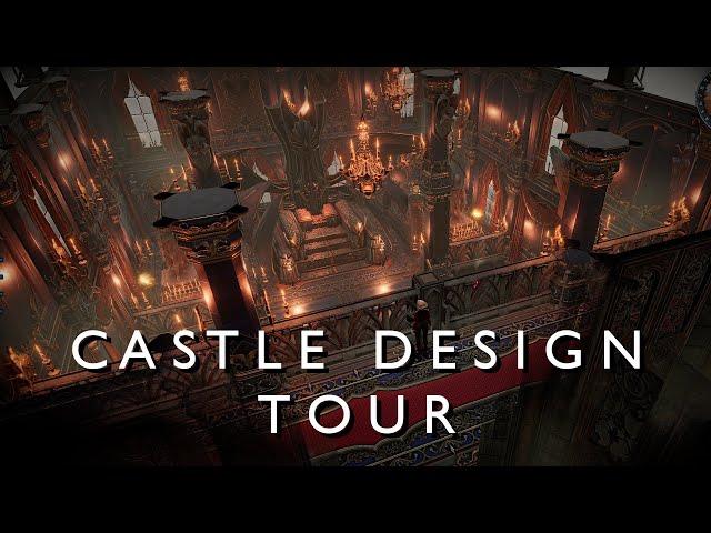 V Rising - Fully Decorated Castle Design Tour (Cursed Forest)