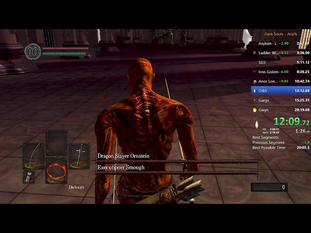 Dark Souls Any% - 20:11 (former world record)