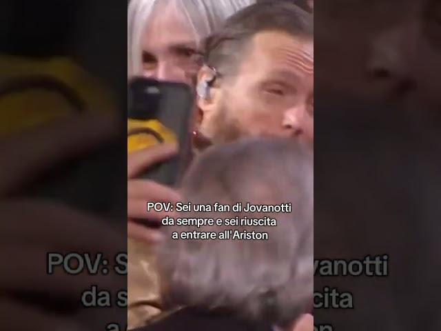 Sanremo 2025: tutti pazzi per Jovanotti #sanremo2025 #jovanotti