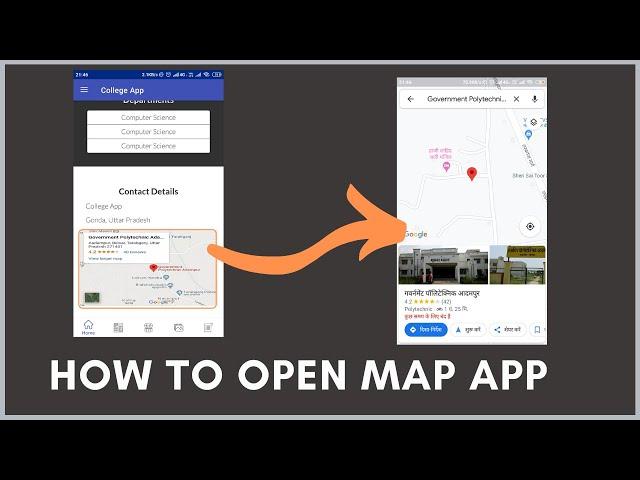 How to open google map in android studio - opening google map android intent