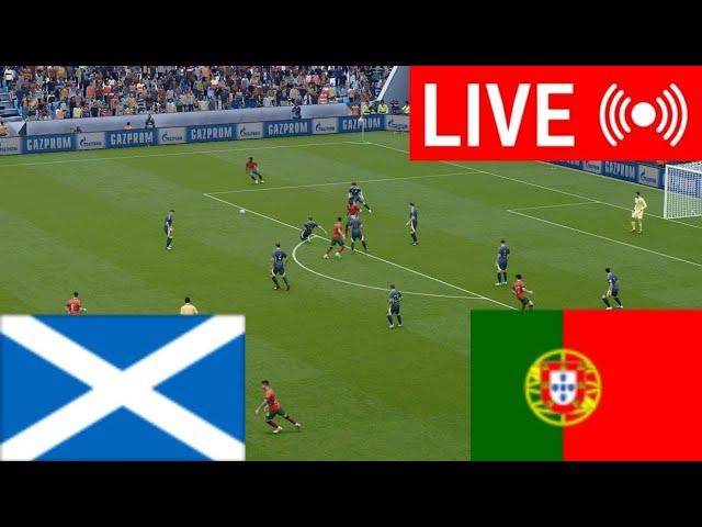 Scotland vs Portugal LIVE | UEFA Nations League 2024 | PES 21 Video Simulation And Live Score