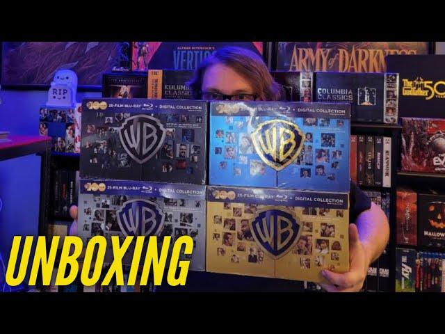 UNBOXING: WB 100th Anniversary 25 Film Blu-ray Boxsets…All Four Sets! #bluray #physicalmedia