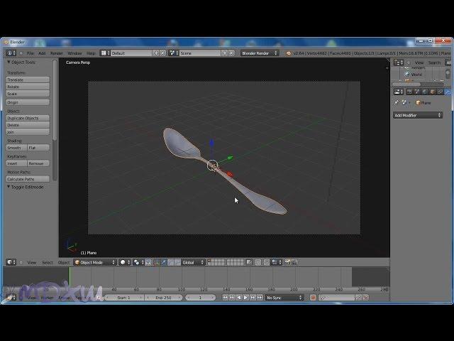 Blender. Урок 4-5: Моделирование ложки