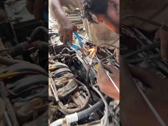 #amazing car air conditioner pipe repair #viralshorts