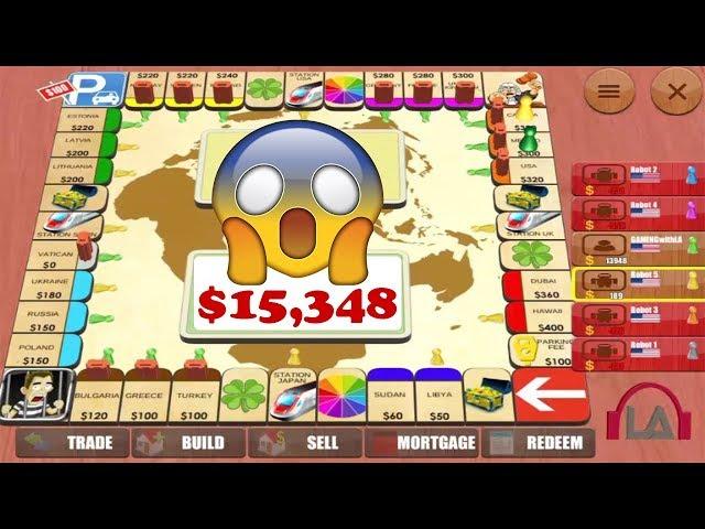 Rento Fortune 3D - Playing With 5 Robots In Hard Level (GAMINGwithLA) Monopoly Board Game Gameplay 4