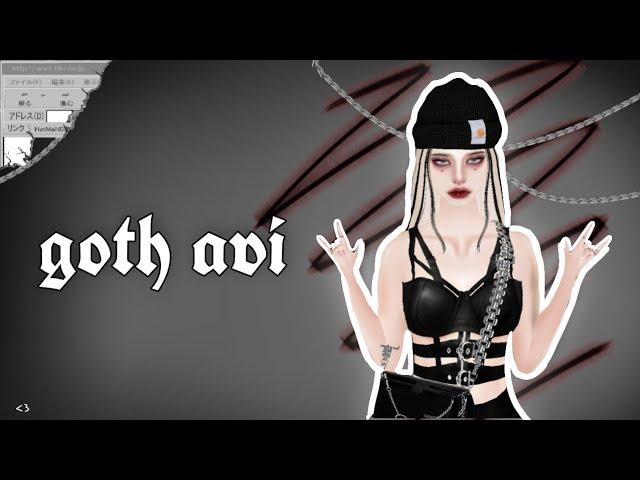 imvu goth asian avi + links  my asian goth avatar 