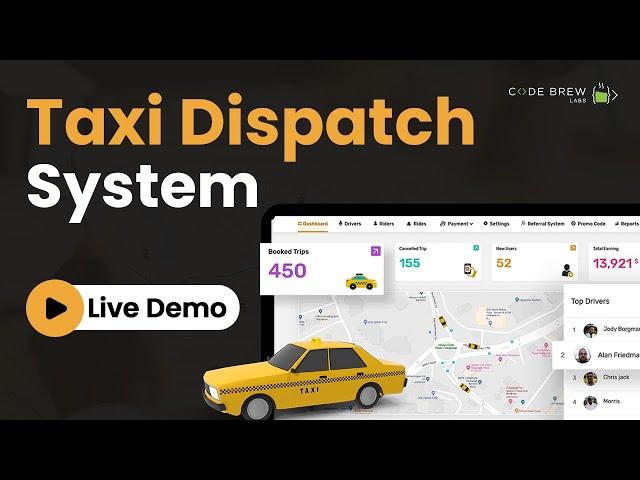 Best White Label Taxi Dispatch System for Taxi Booking Startups [Live Demo]