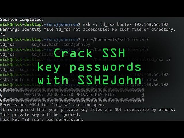 Crack SSH Private Key Passwords with John the Ripper [Tutorial]