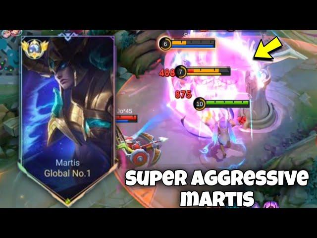 23 KILL!! MARTIS PERFECT & SUPER AGGRESSIVE GAMEPLAY  ( BEST BUILD 2024 ) MLBB