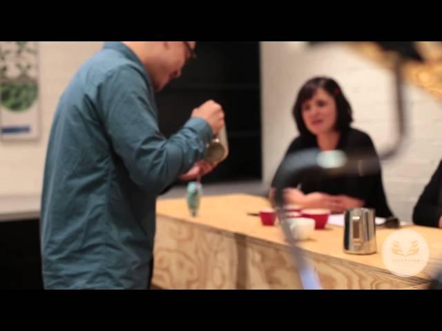 Australian Latte Art Champion Caleb Cha trains for 2015 WLAC