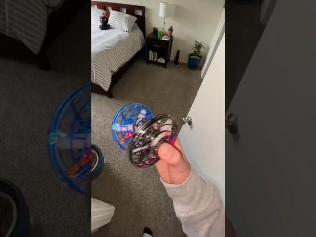 Testing the Dollar Store flying spinner!