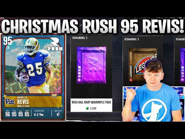 RUSH HAIL MARY PACKS! CHRISTMAS RUSH 95 DARRELLE REVIS!