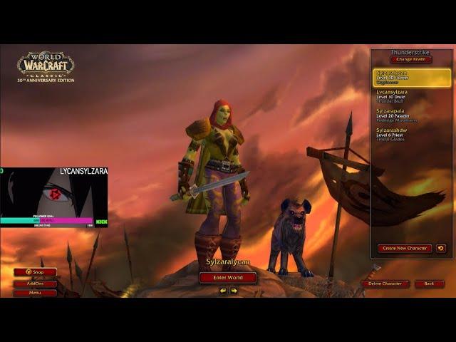 Leveling Feral Druid - World of Warcraft Classic - Thunderstrike  LIVE STREAM