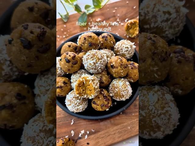 Chocolate Chip Golden Fat Balls Packed with fiber + healthy fats + protein to keep you satisfied 