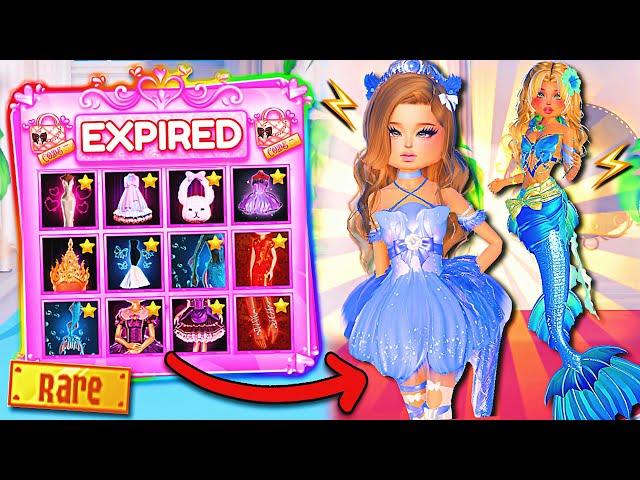 ️ FORCED To WEAR Only EXPIRED CODES In EVERY OUTFIT In DRESS TO IMPRESS! | ROBLOX Challenge