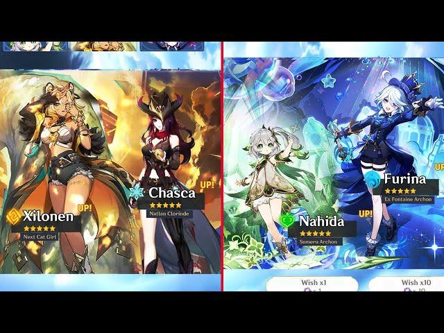 NEW UPDATE! 2 NEW CHARACTERS AND NAHIDA OR FURINA RERUN IN 5.1  - Genshin Impact