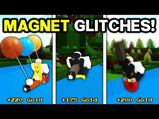 BEST MAGNET GOLD GLITCHES!! | Build a boat for treasure ROBLOX