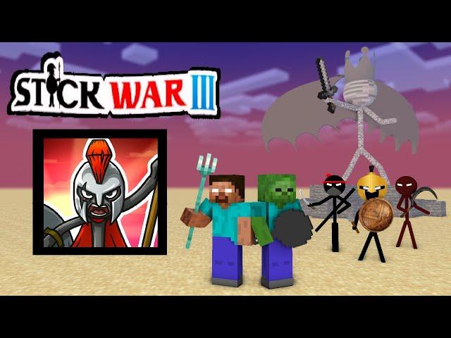 SPARTA ANGER STICK WAR 3  CHALLENGE - MINECRAFT