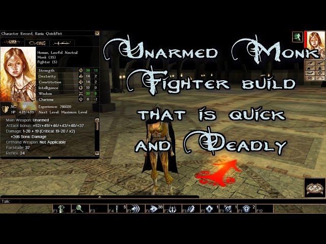 Neverwinter Nights Power Fist Monk Fighter Build