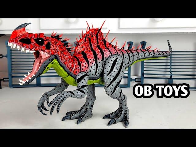 Custom Jurassic World INDOMINUS REX concept art | Malusaurus | HYBRID DINOSAURS TOYS | OB TOYS |