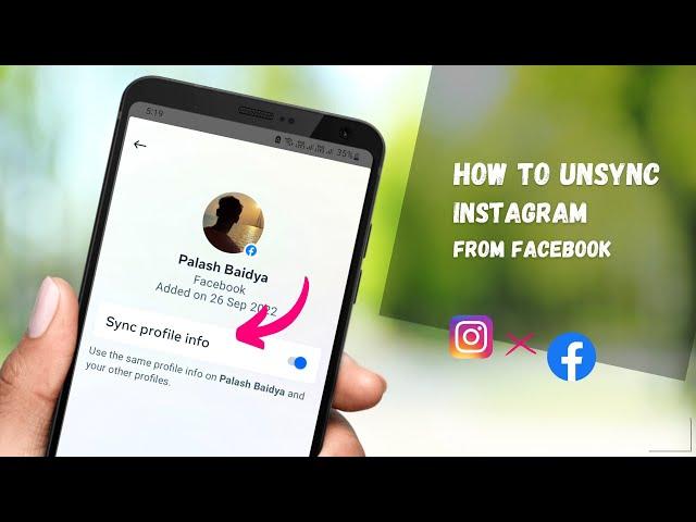 How to unsync instagram account from facebook