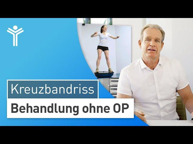 Kreuzbandriss OP - Pro & Contra: So kann der Kreuzbandriss ohne OP behandelt werden