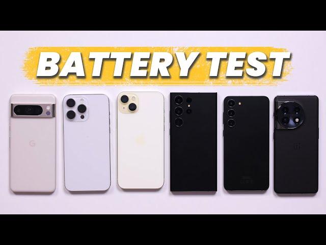 iPhone 15 Pro Max vs Pixel 8 Pro vs Galaxy S23 Ultra: Battery Life Test!