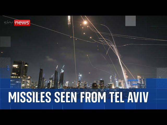 Missiles and explosions hit Tel Aviv as Iran launches retaliatory strikes