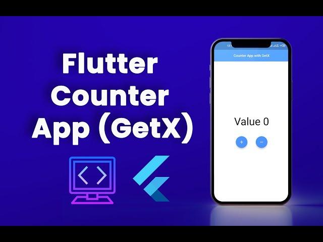 A flutter counter app with GetX | Flutter Beginner Tutorials | GetX State Management | counter app