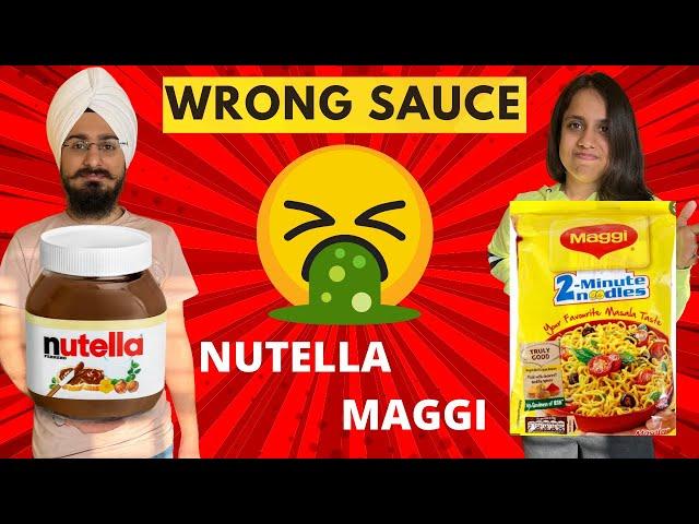 Don't Choose the WRONG Sauce Challenge !  *Weird Combinations* | Anjali and Hunny