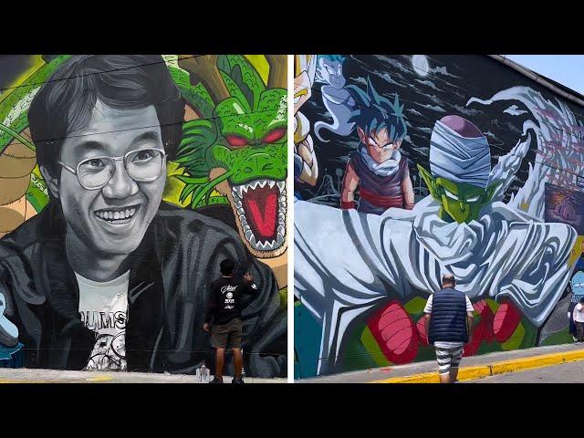 Akira Toriyama Tribute Mural in Peru (660 m2)