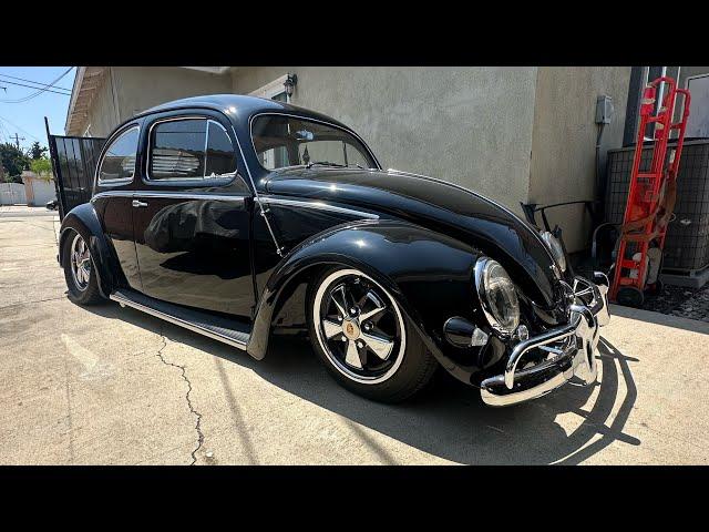 56 Oval Window VW Beetle / ON FIRE!!!