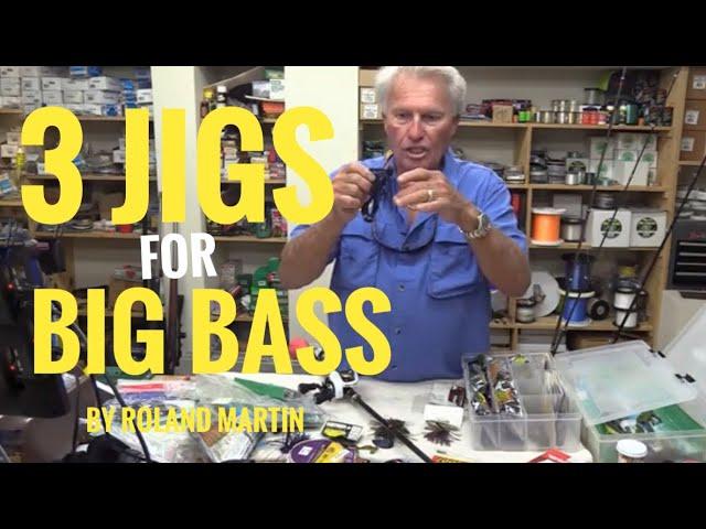 Three big bass jigs, flipping, casting and swimming !