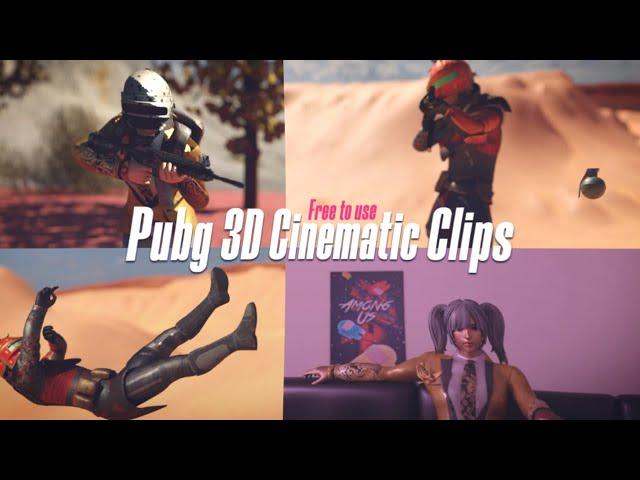 Pubg 3d Cinematic Clips | Free to use 3d clips | 3d clips pack pubg | RapTorAbhi