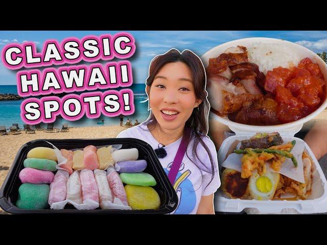 OLD SCHOOL SPOTS IN HAWAII || [Honolulu, Oahu] Loco Mocos, Bentos and More!