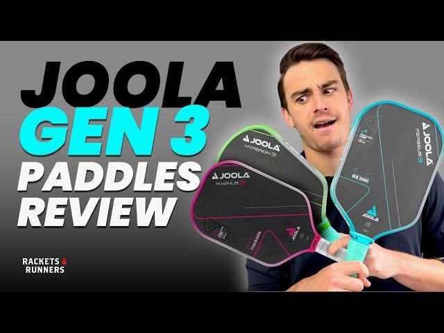 These Gen 3 Joola paddles are absolutely INSANE!! Gen 3 Joola Paddles Review | Rackets & Runners